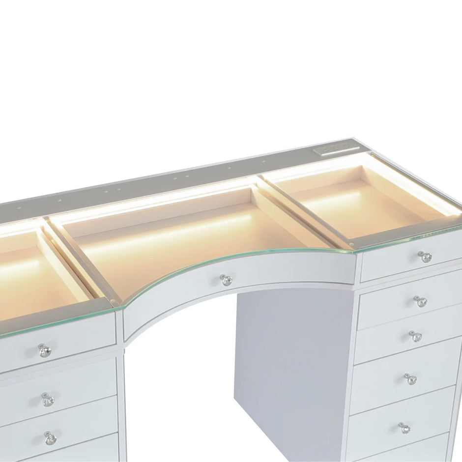Slaystation Concave Plus 2.0 Vanity Table w/LED Light