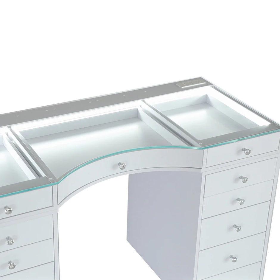 Slaystation Concave Plus 2.0 Vanity Table w/LED Light