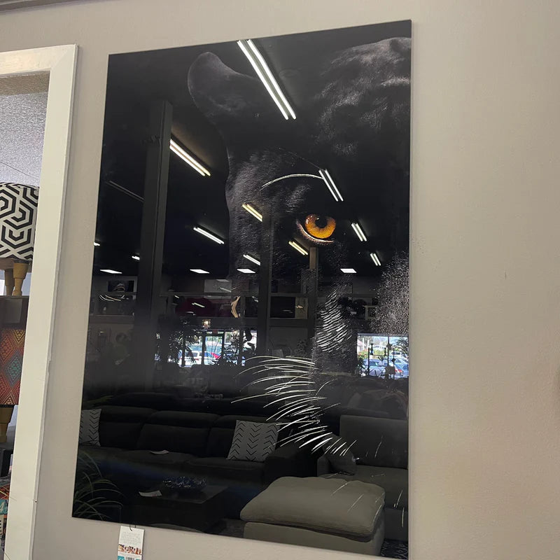 Temp Glass w/ Foil – Panther Face