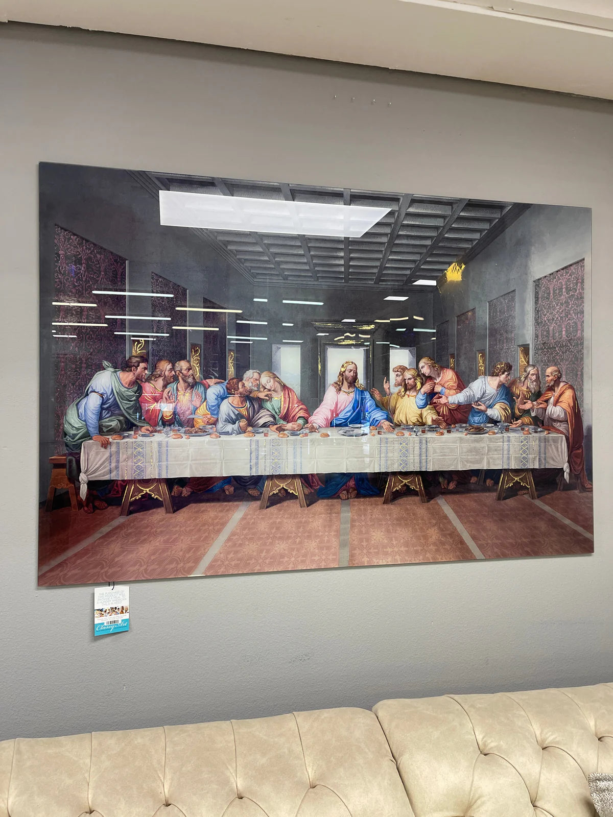 TEMP GLASS W/ FOIL – LAST SUPPER (ETHNIC)