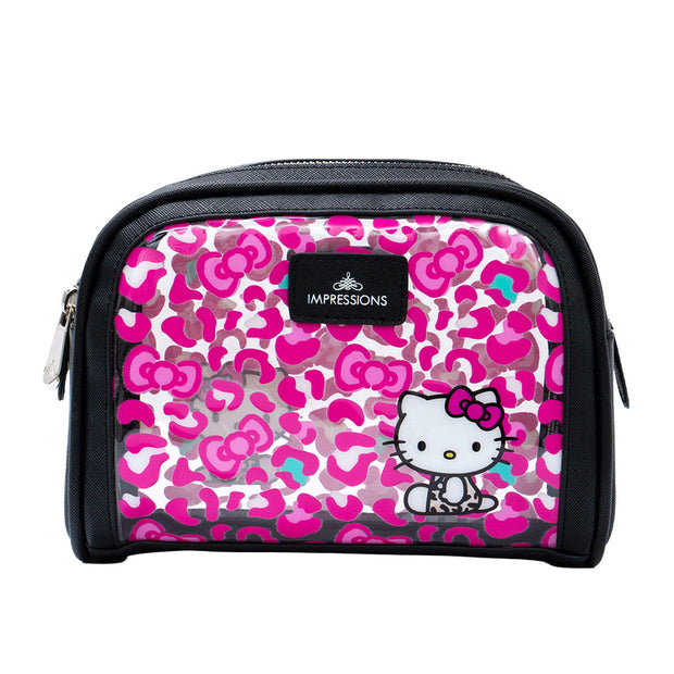 Estuche para cosméticos con doble cremallera de Hello Kitty