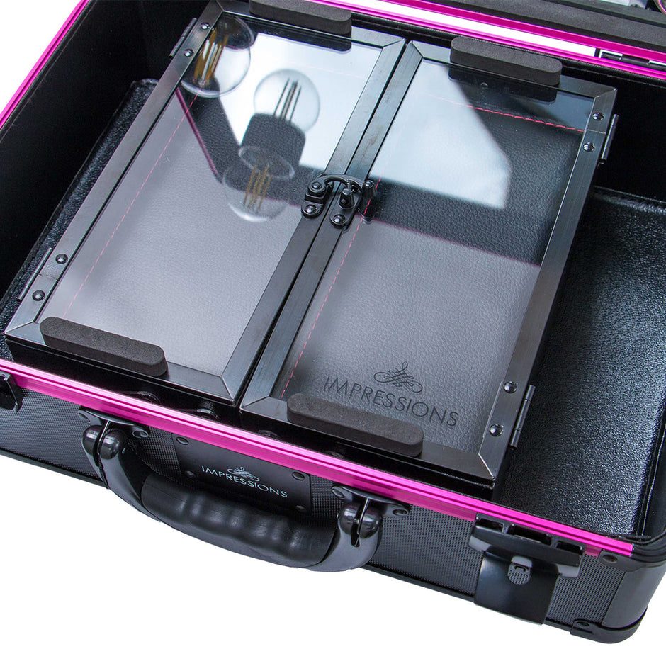 SlayCase 3.0 Vanity Travel Case  Matte Black/Pink Bling