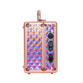 SlayCase 3.0 Vanity Travel Case Rose Gold Mermaid Studded