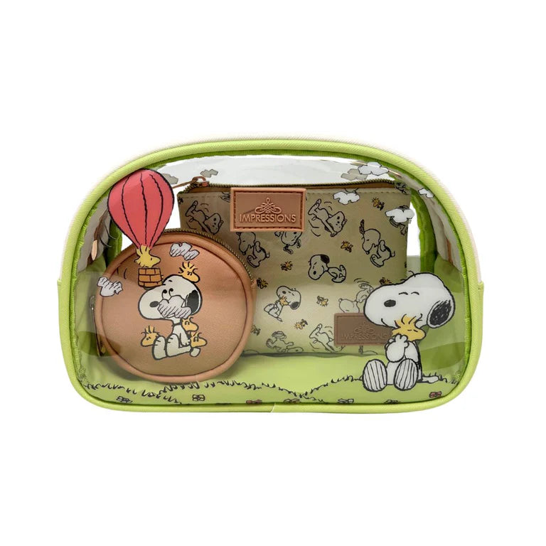 Peanuts Snoopy 3-PC Makeup Bag Set