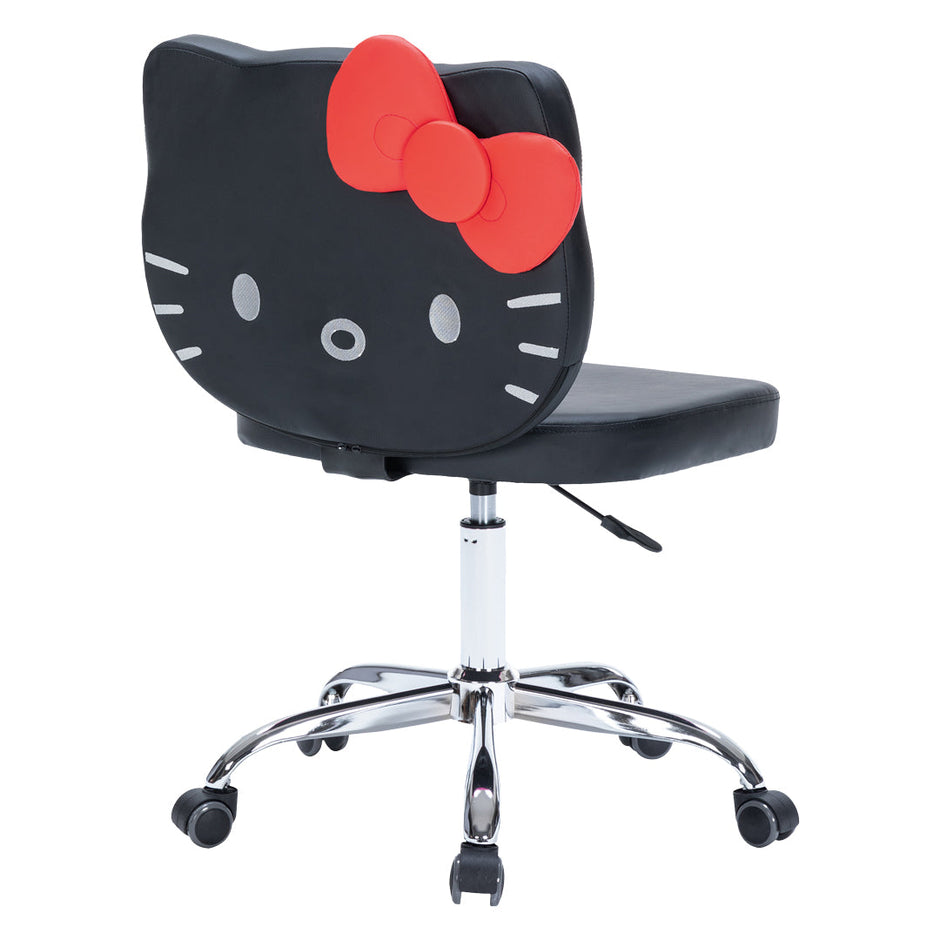 Hello Kitty Faux Leather Swivel Vanity Chair