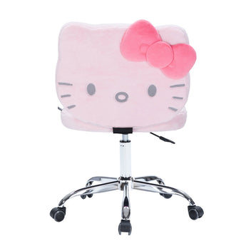 Hello Kitty Teddy Fur Swivel Pink Vanity Chair