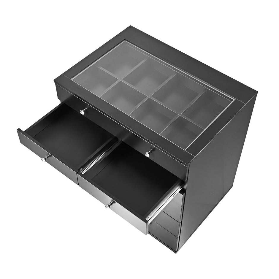 SlayStation Black Display Chest with Drawers