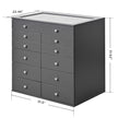 SlayStation Grey Display Chest with Drawers
