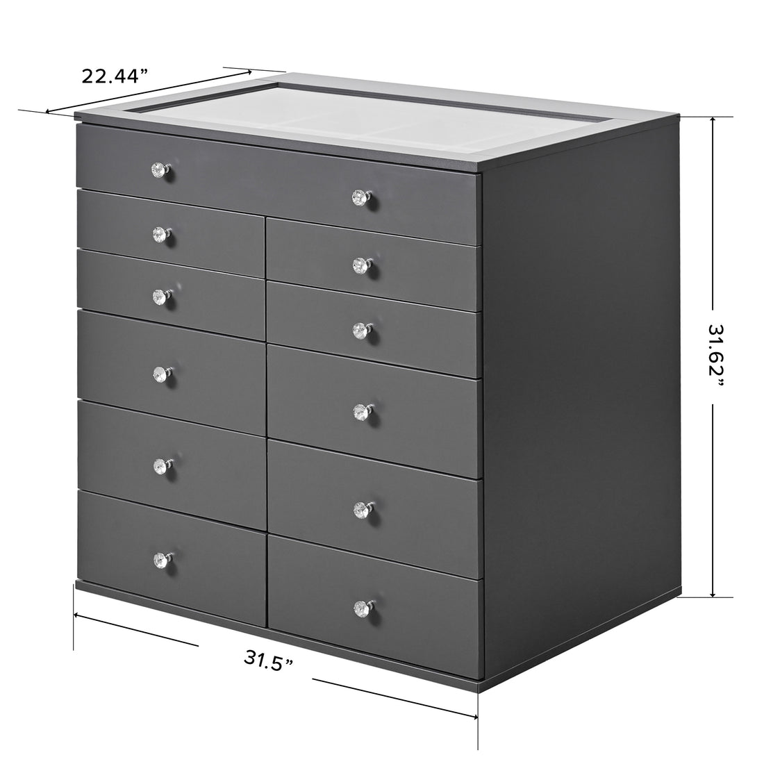 SlayStation Grey Display Chest with Drawers