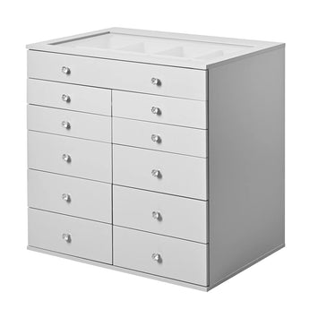 SlayStation Grey Display Chest with Drawers