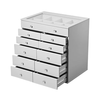 SlayStation Grey Display Chest with Drawers