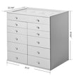 SlayStation Grey Display Chest with Drawers