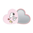 Peanuts Snoopy Swivel Heart Bow LED Compact Mirror