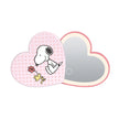 Peanuts Snoopy Swivel Heart Bow LED Compact Mirror