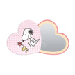 Peanuts Snoopy Swivel Heart Bow LED Compact Mirror