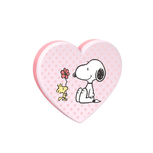 Peanuts Snoopy Swivel Heart Bow LED Compact Mirror
