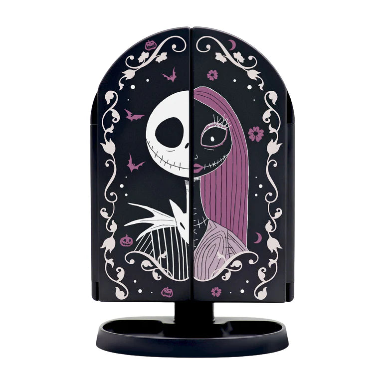Jack Skellington & Sally Arch Trifold LED Makeup Mirror