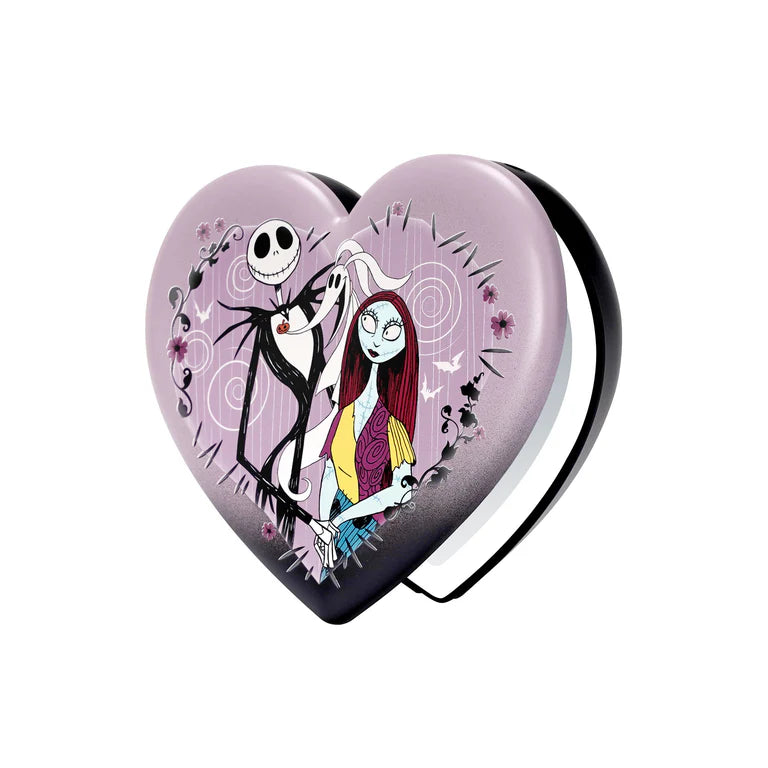 Jack Skellington & Sally Heart LED Compact Mirror