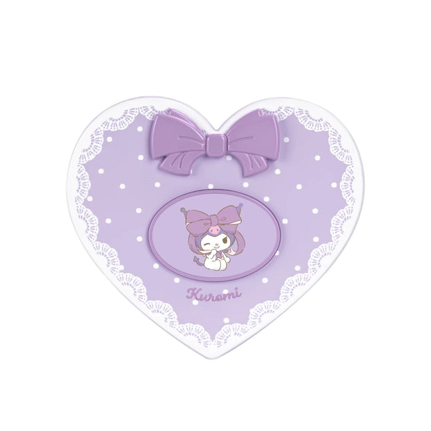 Kuromi “Lovely Ribbon” LED Heart Compact Mirror