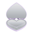 Kuromi “Lovely Ribbon” LED Heart Compact Mirror
