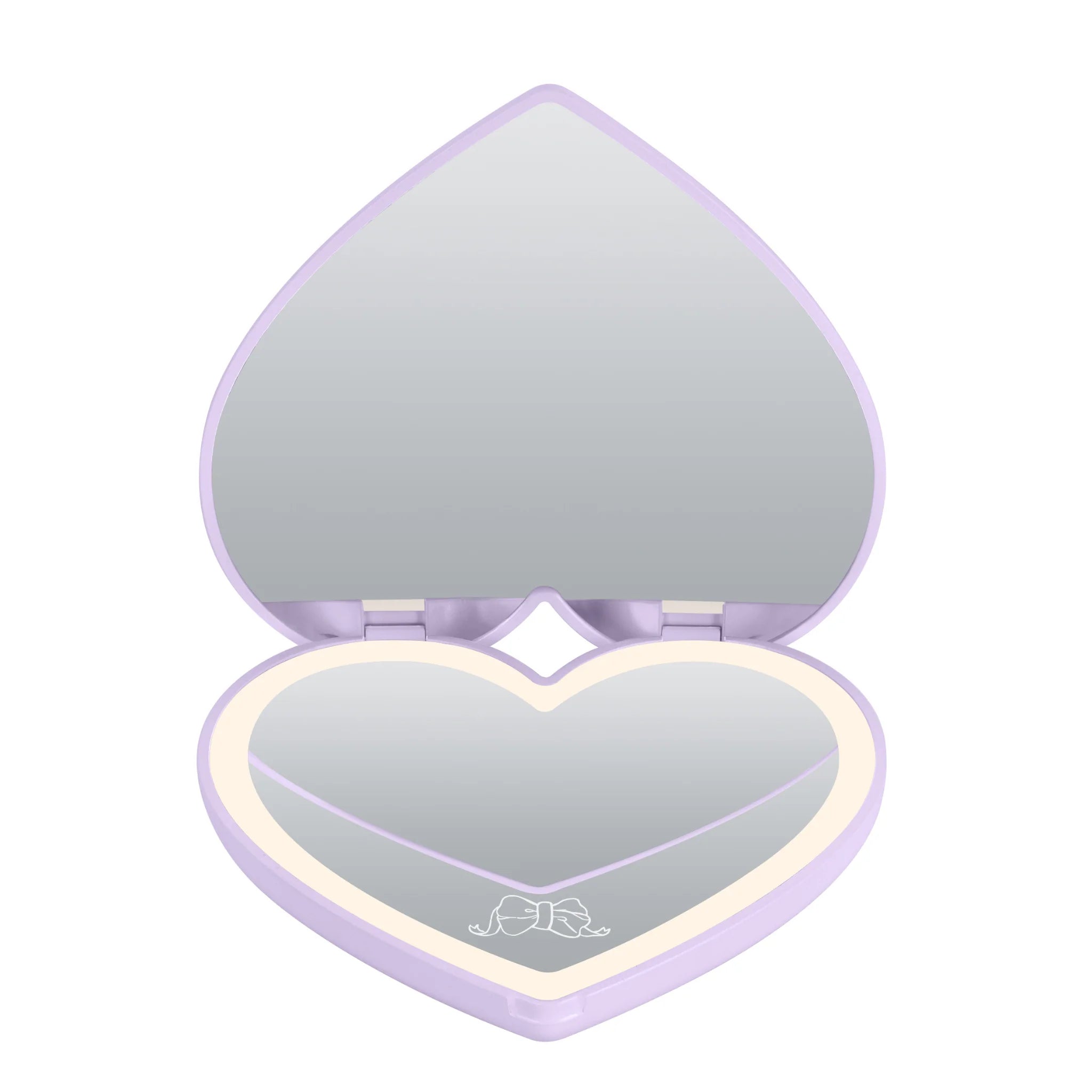 Kuromi “Lovely Ribbon” LED Heart Compact Mirror