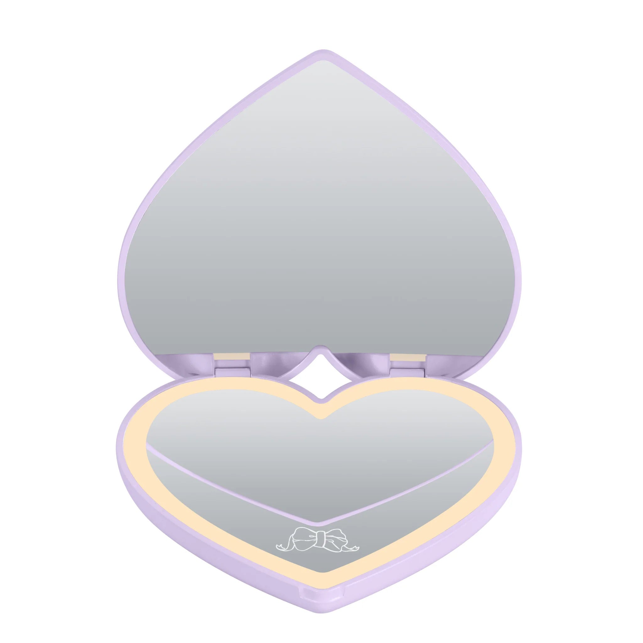 Kuromi “Lovely Ribbon” LED Heart Compact Mirror