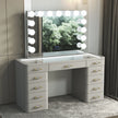 SlayStation Maison Premium Vanity Table w/ RGB Light + Vanity Mirror Bundle