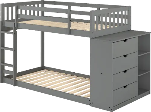 1600-TTDG Twin/Twin Misson Chest Bunkbed