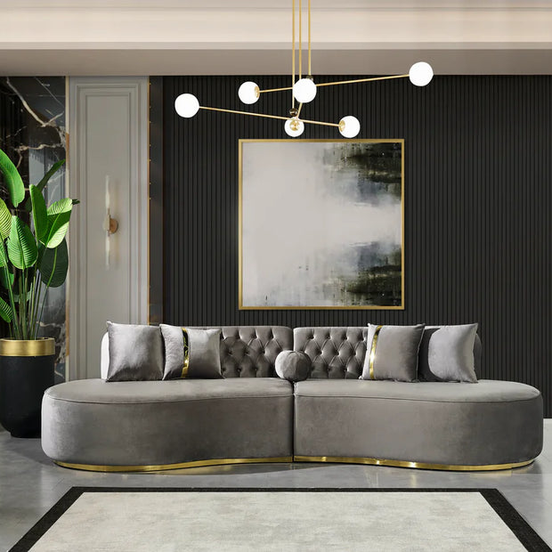 Seccional curvo Ella Ivory