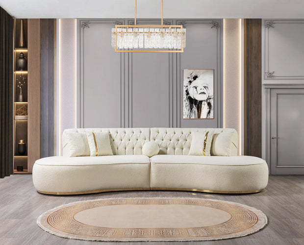 Ella Curved 130" Sectional