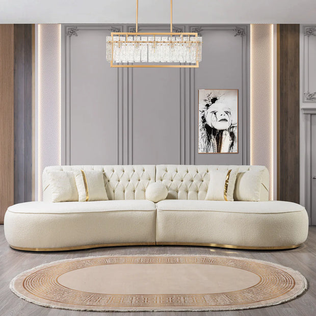 Seccional curvo Ella Ivory