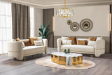 Helena Ivory Velvet Sofa 94