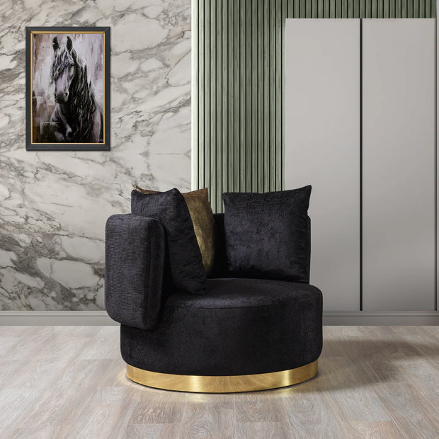 Michelle Ivory Velvet Chair