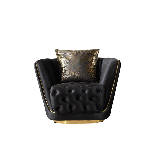 Daphne Ivory Velvet Chair