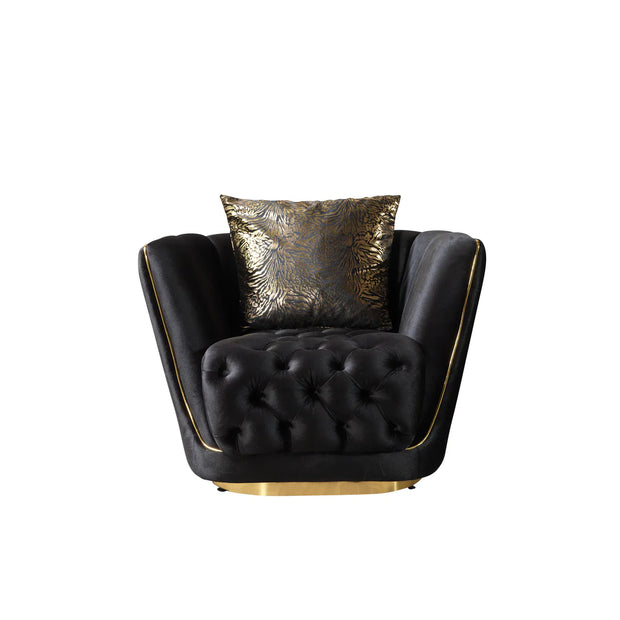 Daphne Ivory Velvet Chair