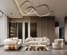Destina Ivory Boucle Sofa 96