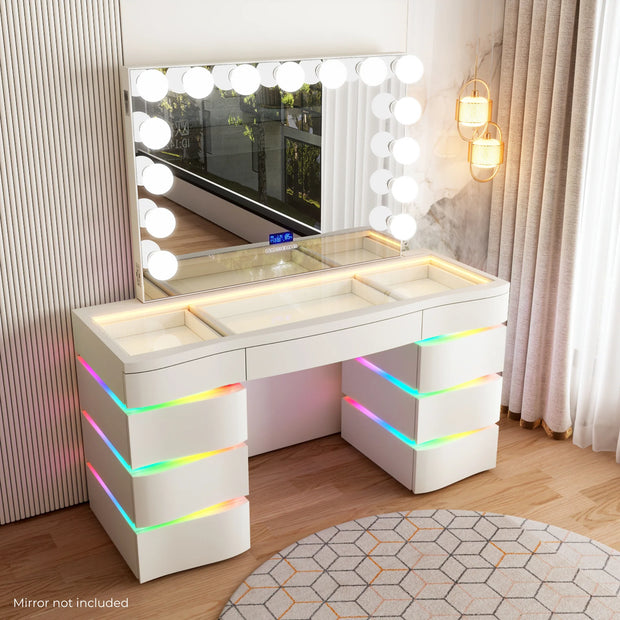 SlayStation Nebula Vanity Table with RGB Light