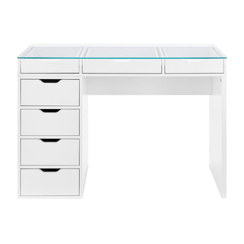 SlayStation Kendall White Vanity Table