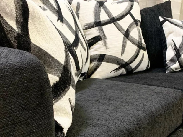 110 Black Sofa & Loveseat Set