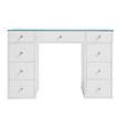 SlayStation Kids' White Vanity Table w/ LED Light