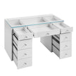 SlayStation Kids' White Vanity Table w/ LED Light