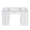 SlayStation Kids' White Vanity Table w/ LED Light