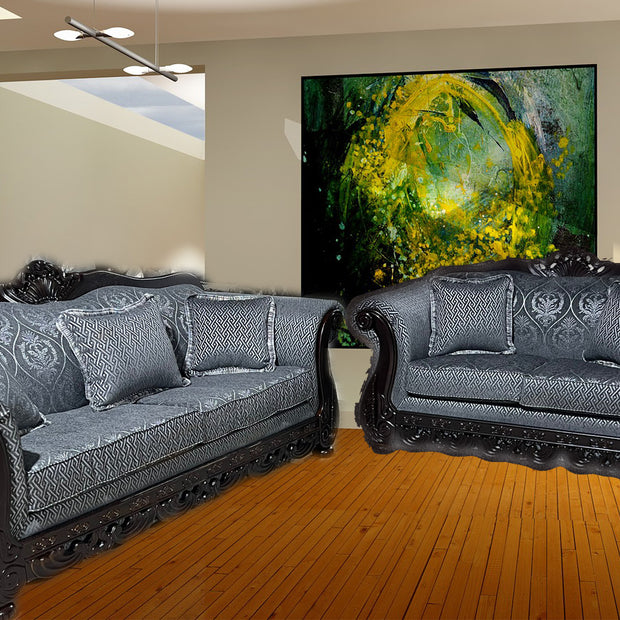 600 Grey Sofa & Loveseat