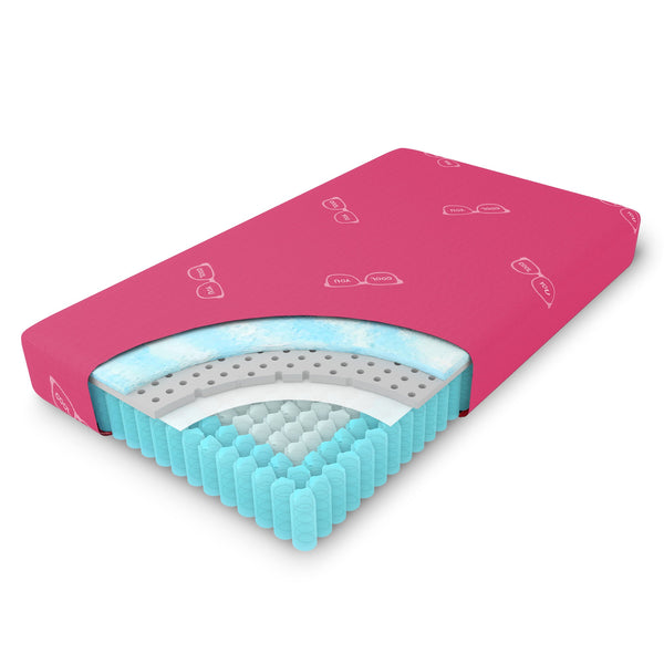 Youth Hybrid Mattress in Pink