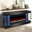 A89 MUEBLE TV NEGRO CON CHIMENEA