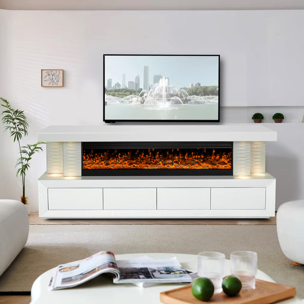 A97 TV STAND W/FIREPLACE