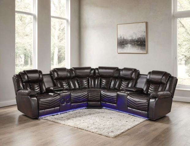 ACE29 Brown Reclining Sectional (Copy)