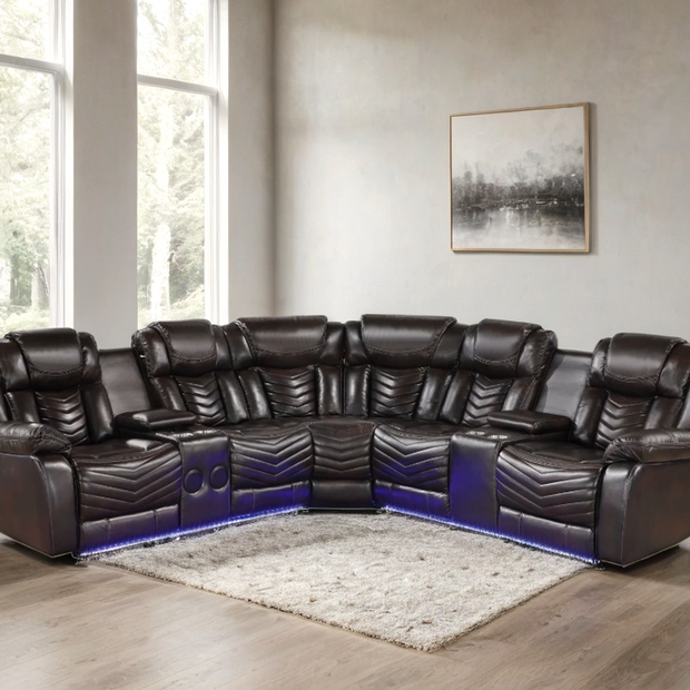 ACE29 Brown Reclining Sectional (Copy)