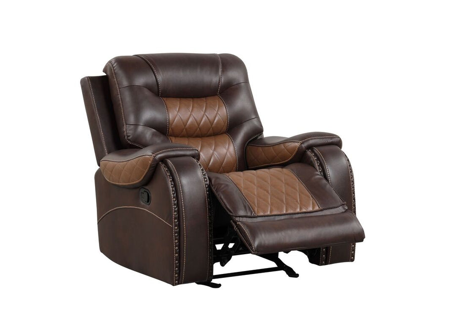 Ashley1001 Juego reclinable marrón extragrande