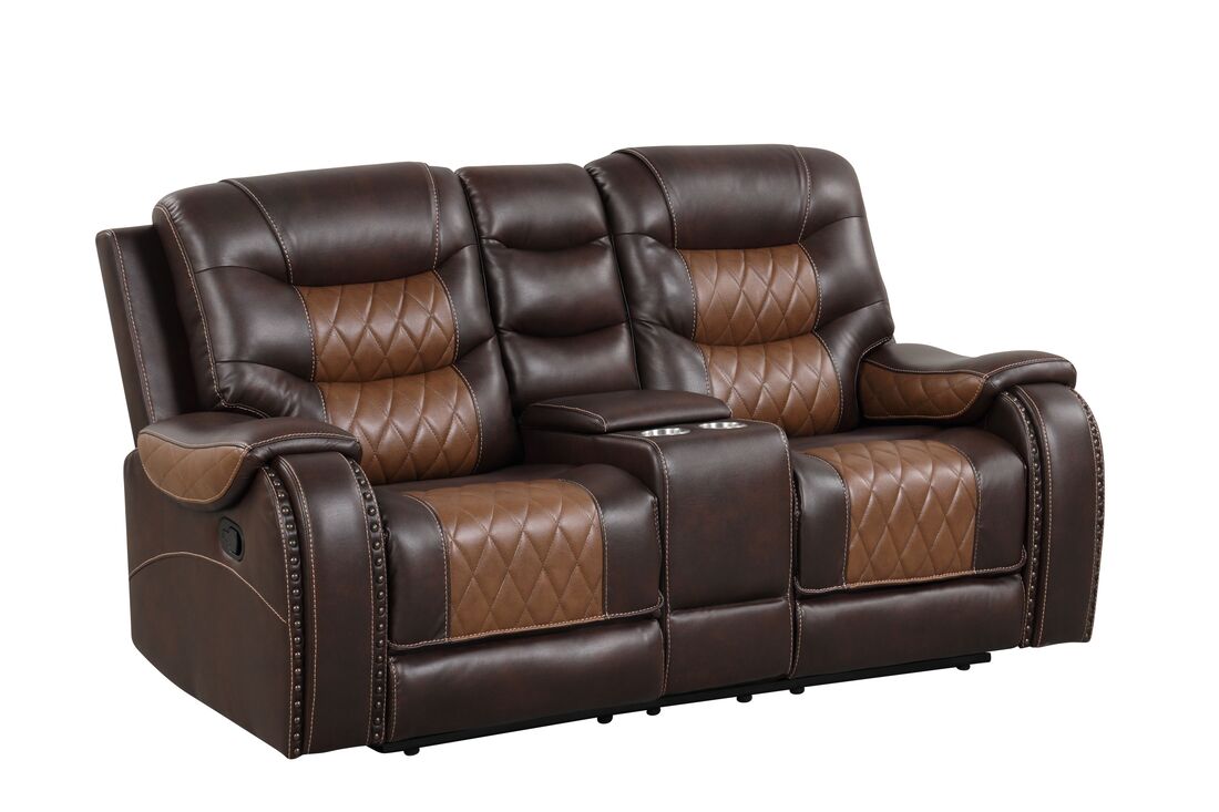 Ashley1001 Juego reclinable marrón extragrande